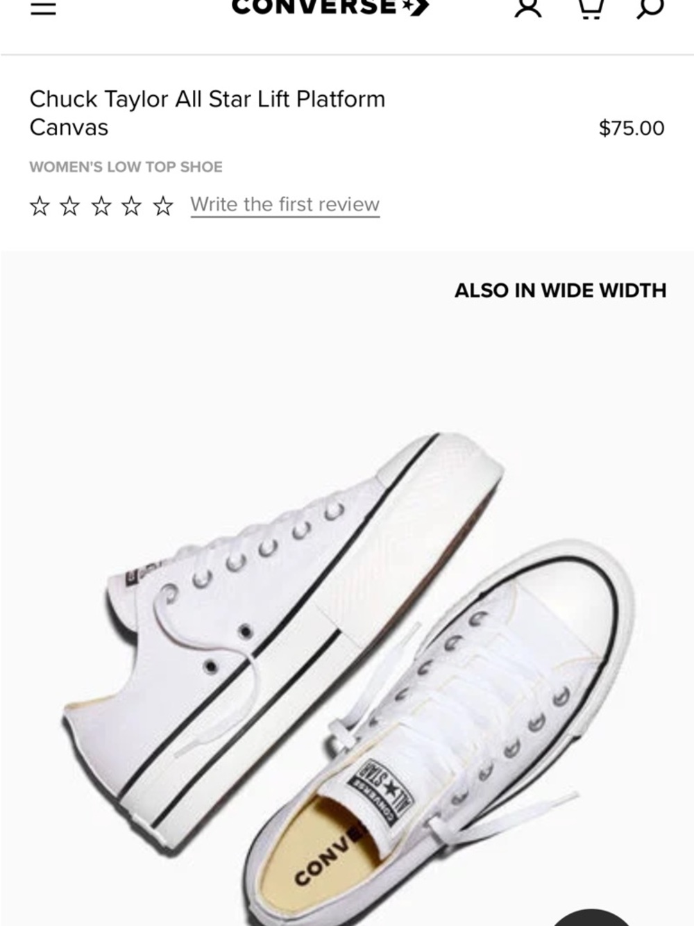 Converse All Star Lift Platform Canvas